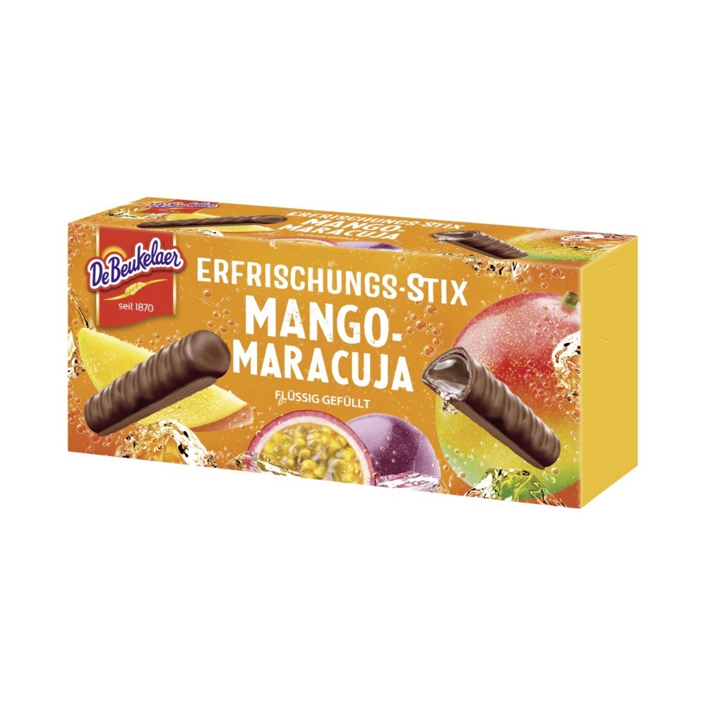 De Beukelaer Refreshment Stix Mango-Passion Fruit 75g