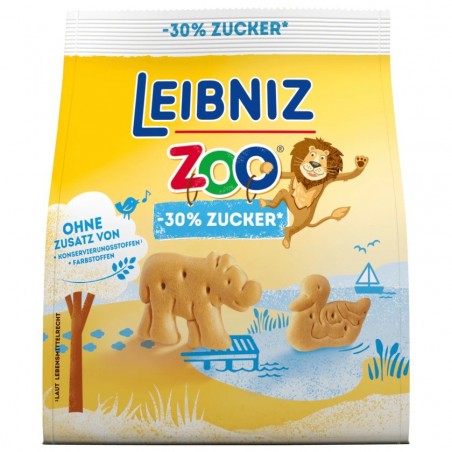 Leibniz Zoo 30% less sugar 125g