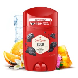 Old Spice Rock Antitranspirant- und Deodorant-Stick 50 ml / 1,7 oz (MHD 02/2024)
