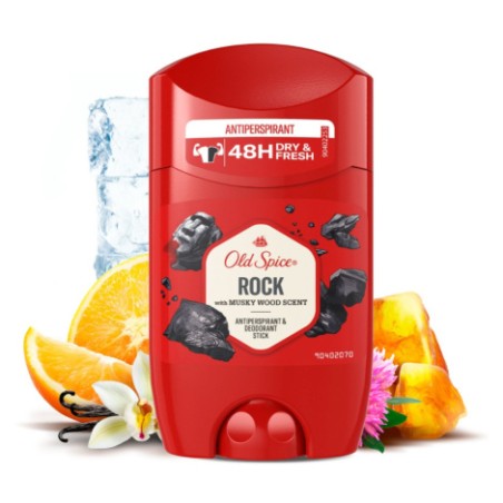 Old Spice Rock Antitranspirant- und Deodorant-Stick 50 ml / 1,7 oz (MHD 02/2024)