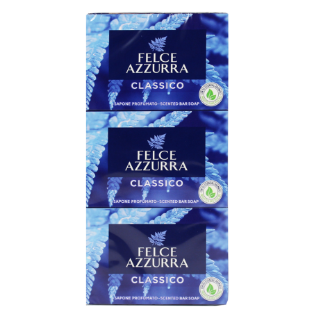 Felce Azzurra Classic Bar Soap 3 x 100 g / 3.52 oz