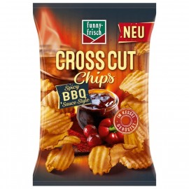 Funny-frisch Kettle Chips Cross Cut Spicy BBQ Sauce Style 120g