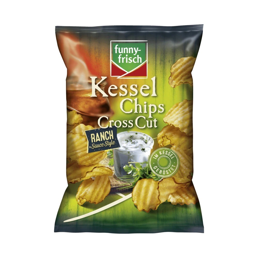 Funny-frisch Kessel Chips Cross Cut RANCH Sauce Style 120g