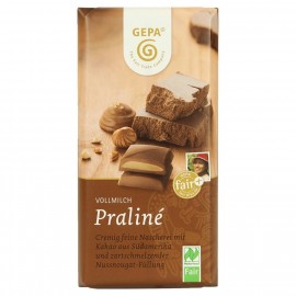 Gepa organic milk chocolate praline 100g