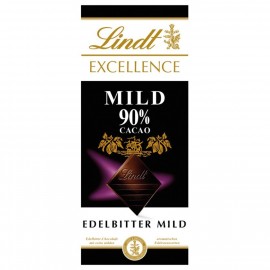 Lindt Excellence Chocolate Dark Chocolate Mild 90% Cacao 100g