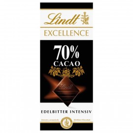 Lindt Excellence Chocolate Dark Dark Intense 70% Cacao 100g