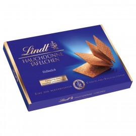 Lindt chocolate wafer-thin tablets whole milk 125g