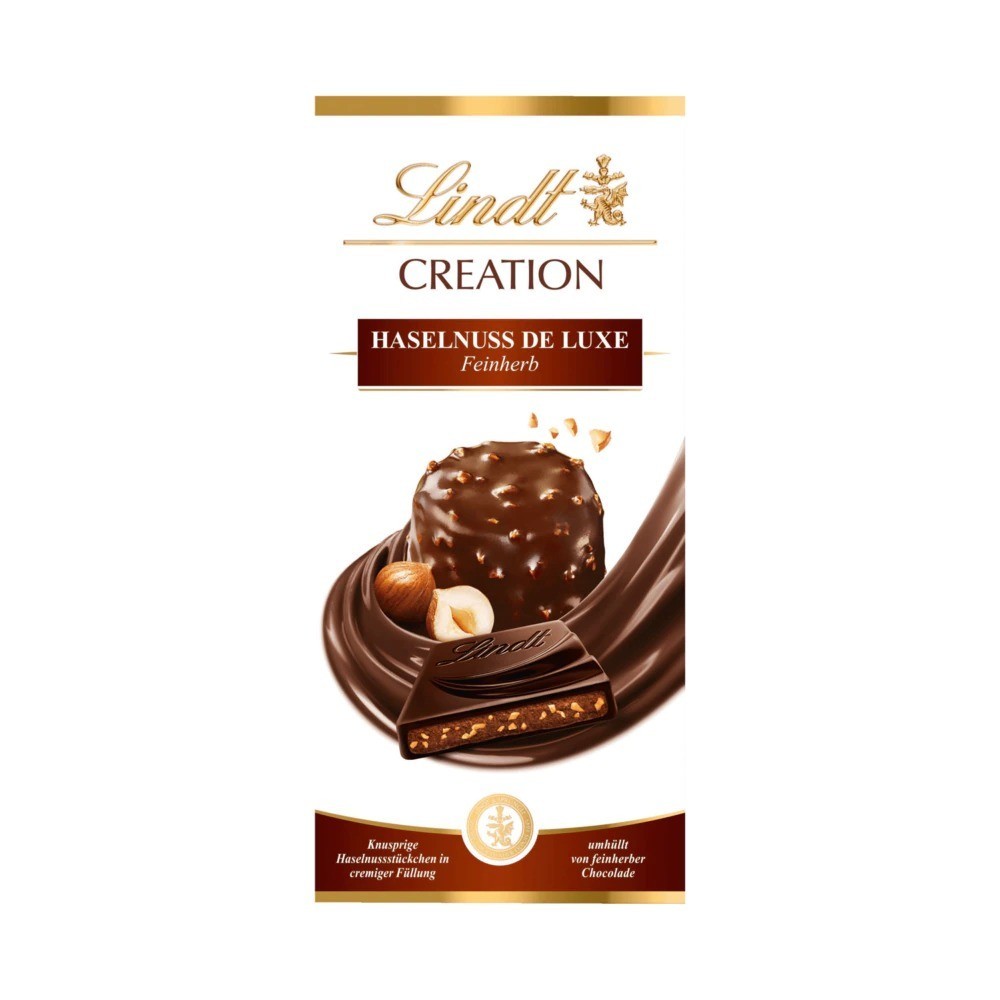 Lindt Creation Chocolate Hazelnut de Luxe off-dry 150g