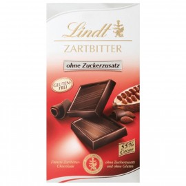 Lindt dark chocolate with no added sugar, gluten-free 100g