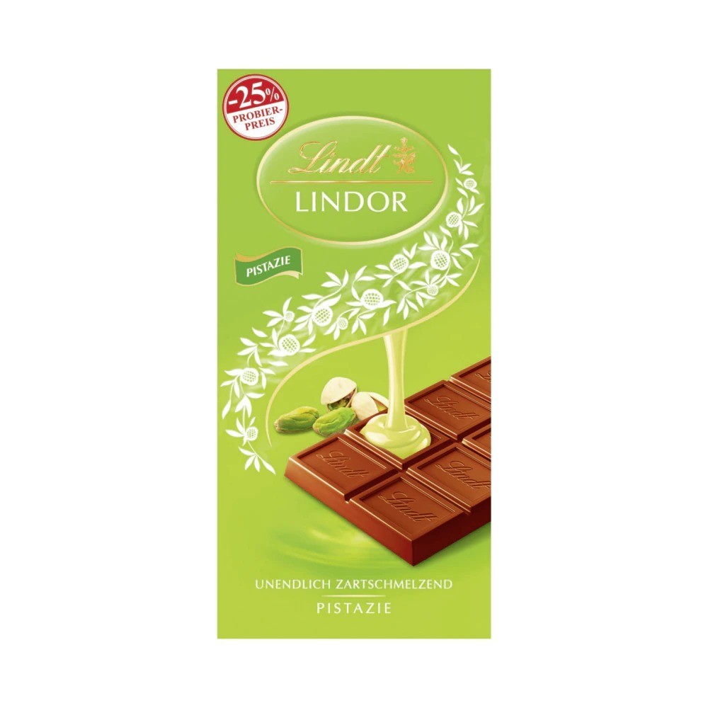Lindt Lindor Chocolate Pistachio 100g