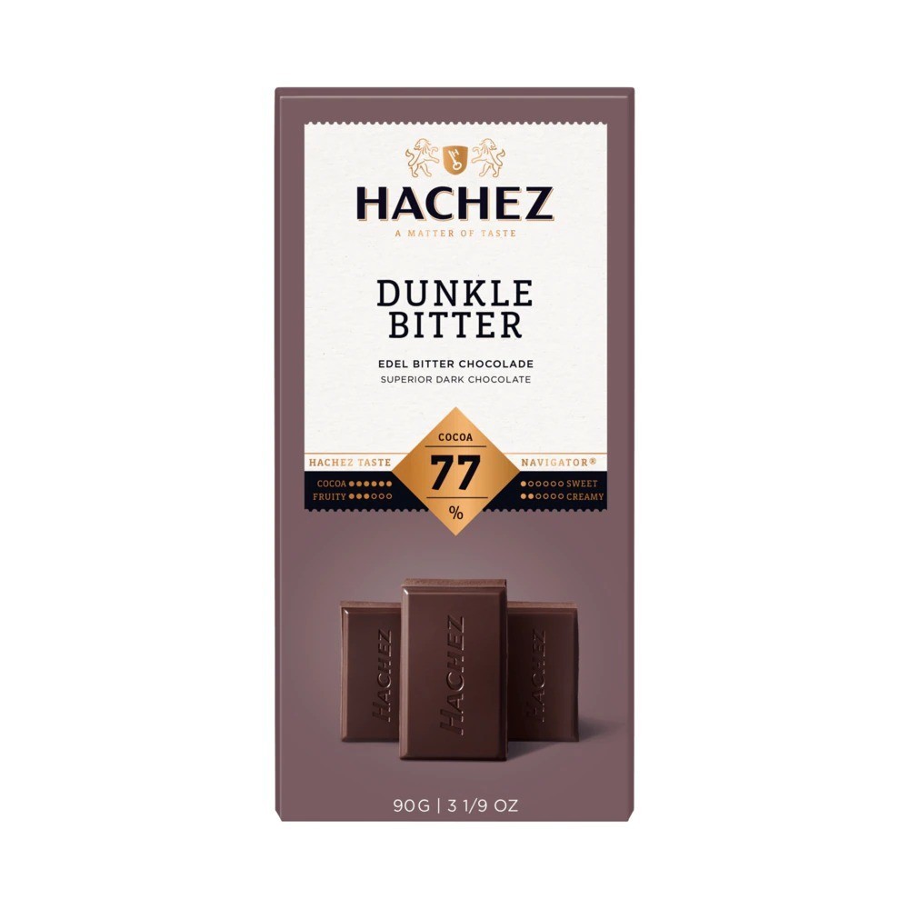 Hachez Dark Chocolate 77% 90g