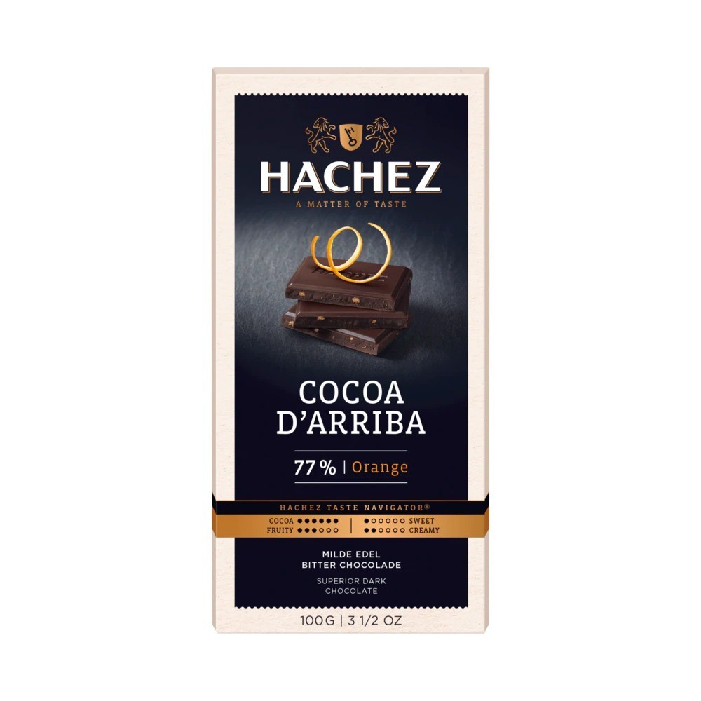 Hachez Chocolate Cocoa Arriba Orange 100g