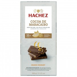 Hachez Chocolate Cocoa de Maracaibo Orange-Crispy 100g