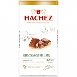 Hachez Chocolate Premium Whole Milk Nut 100g