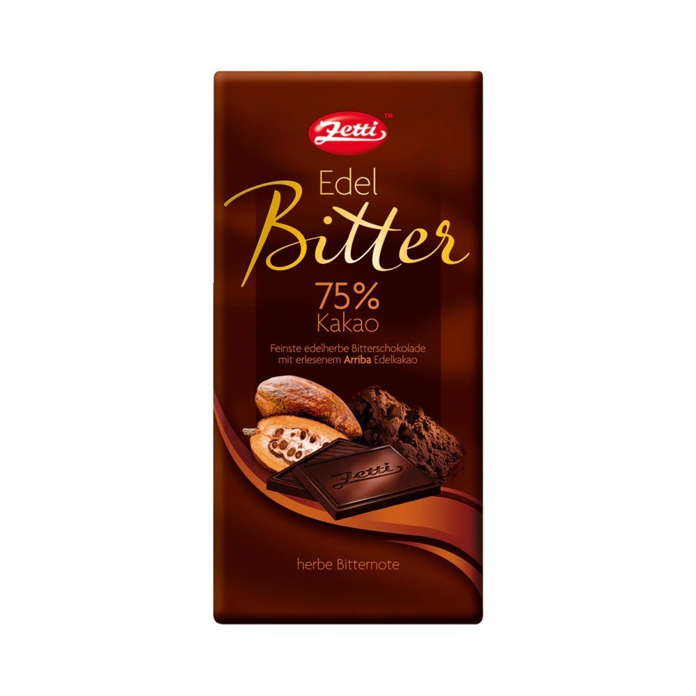 Zetti chocolate noble bitter 75% cocoa 100g