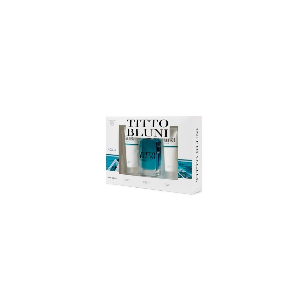 Titto Bluni Assoluto Nero Men EDT 75 ml + After Shave 75 ml + Shower Gel 75 ml
