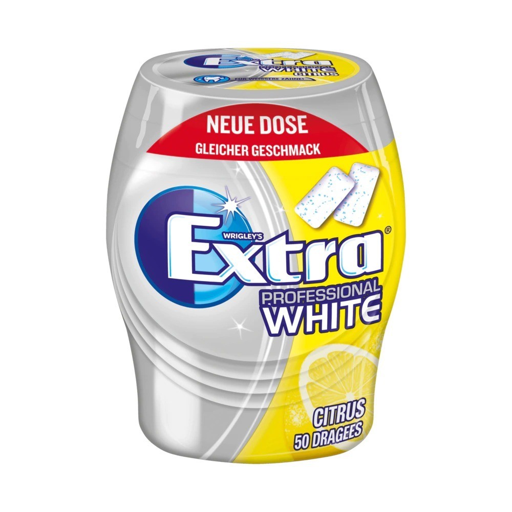 Extra Professional White Citrus Chewing Gum 50 coated tablets