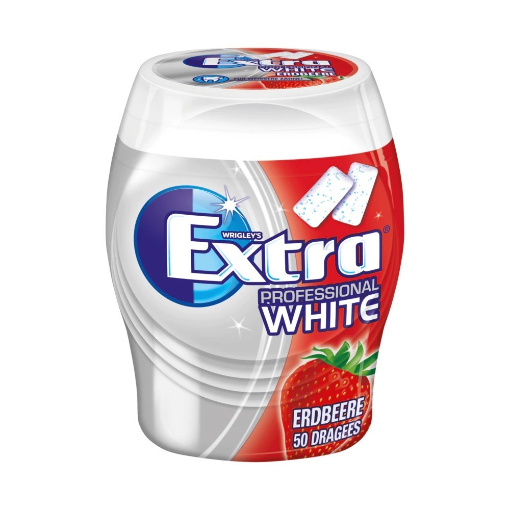 Extra Professional White Strawberry Chewing Gum 50 coated tablets