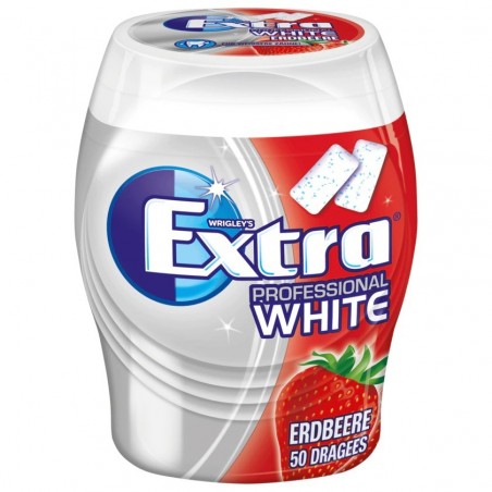 Extra Professional White Strawberry Chewing Gum 50 coated tablets