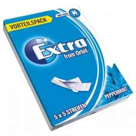 Extra from Orbit Peppermint chewing gum 5x5 strips