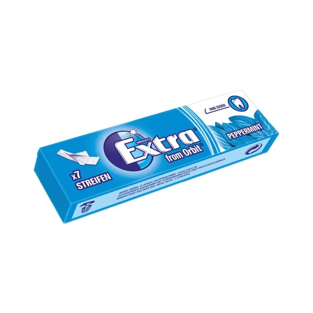 Extra from Orbit Peppermint Chewing Gum 7 strips