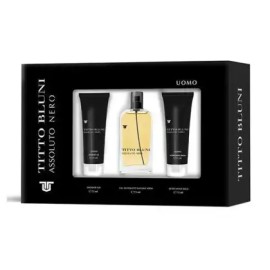 Titto Bluni Assoluto Nero Men EDT 75 ml + After Shave 75 ml + Shower Gel 75 ml