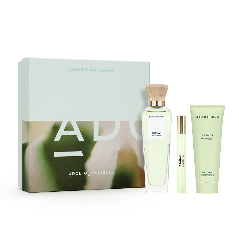 Adolfo Domínguez AGUA FRESCA DE AZAHAR Eau de Toilette spray 120 ml + Body lotion 75 ml + Eau de Toilette spray 10 ml