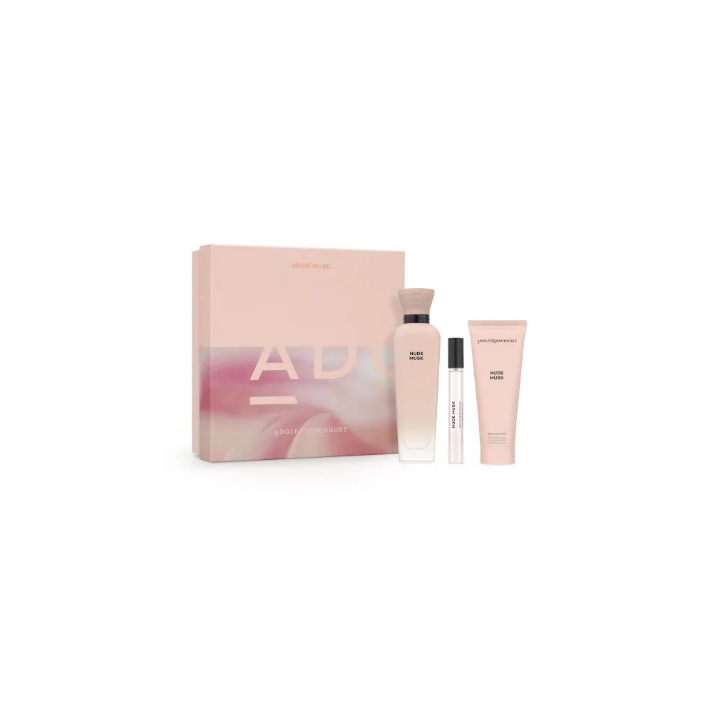 Adolfo Dominguez Nude Musk EDP 120 ml + EDP 10 ml + Body Lotion