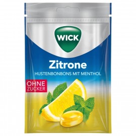Wick lemon & menthol without sugar 72g