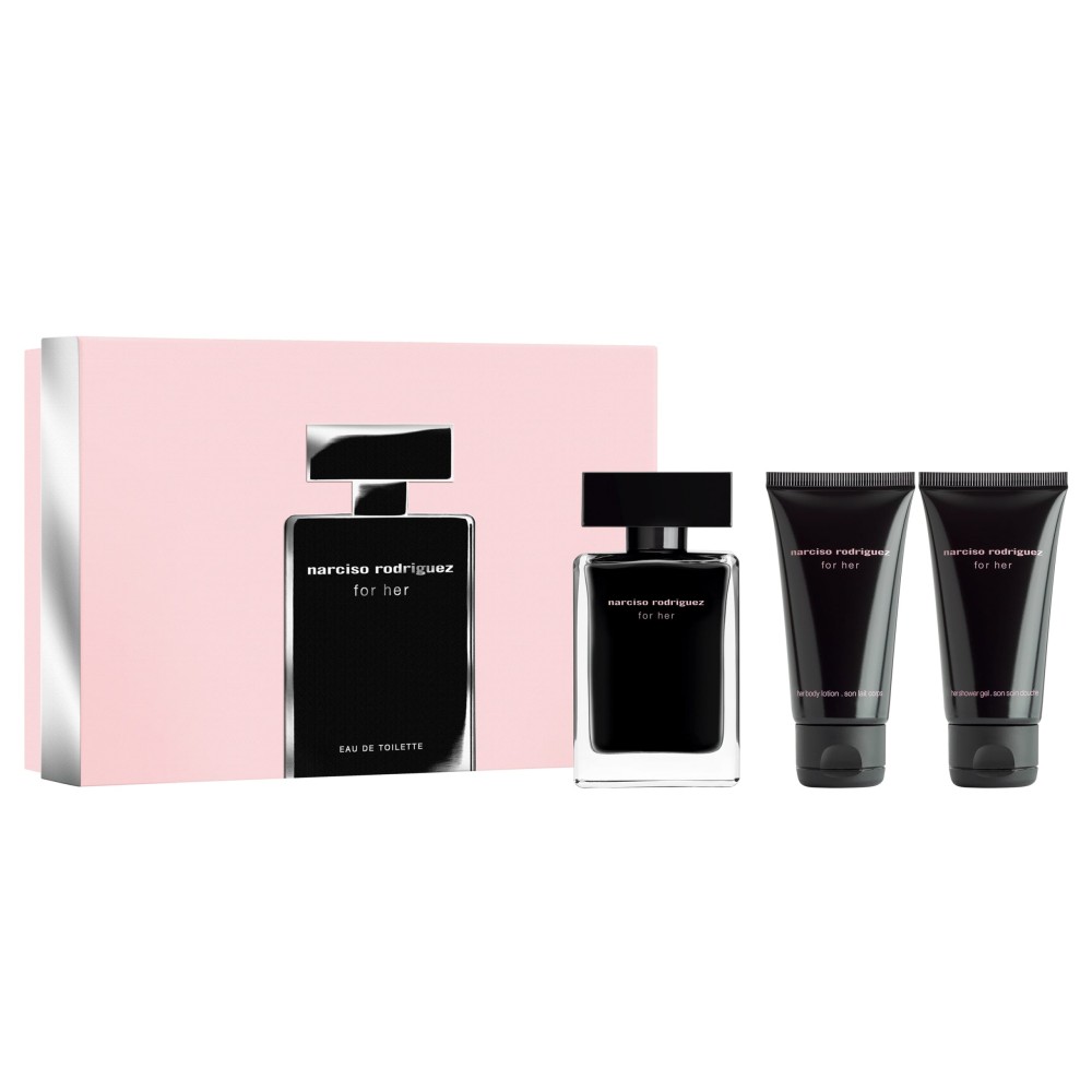 Narciso Rodriguez for her Eau de Toilette 50 ml + Shower Gel 50 ml + Body Lotion 50 ml