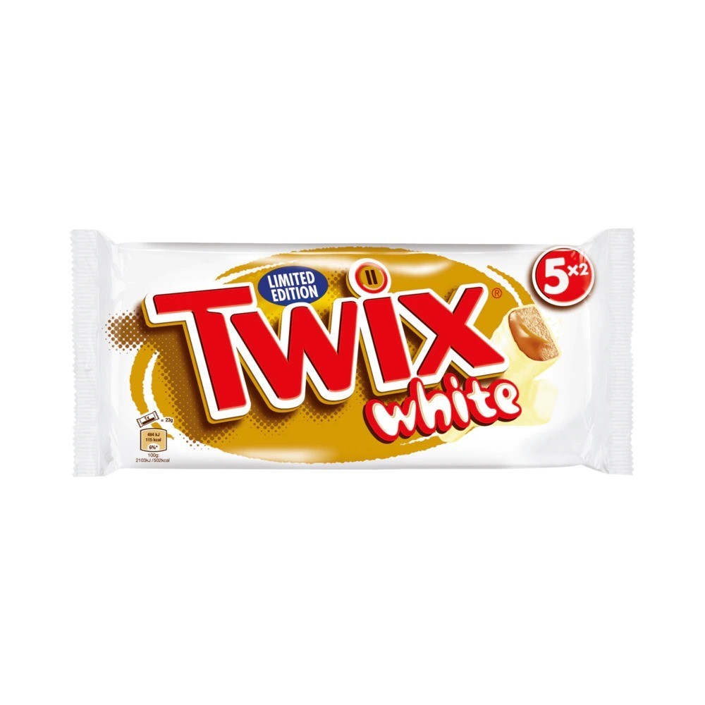 Twix White 46g, 2 pieces