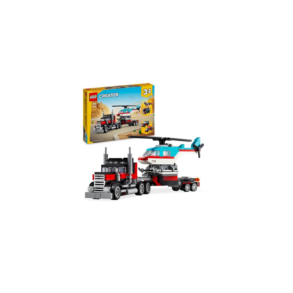 LEGO® Creator 3 v 1 31146 Flatbed Truck With Helicopter