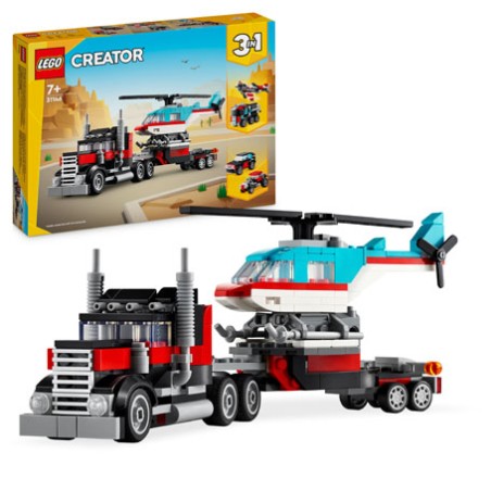 LEGO® Creator 3 v 1 31146 Flatbed Truck With Helicopter