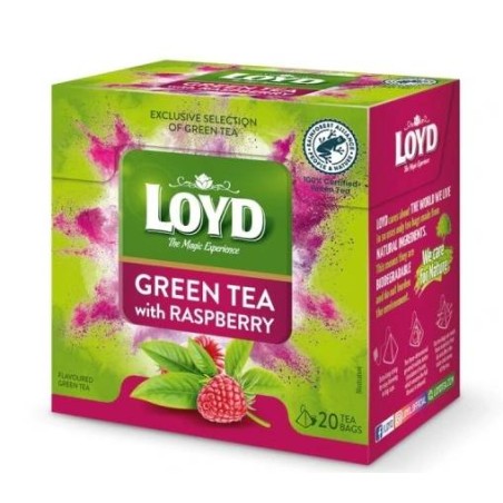 Loyd Green Tea with Raspberry 20 tea bags