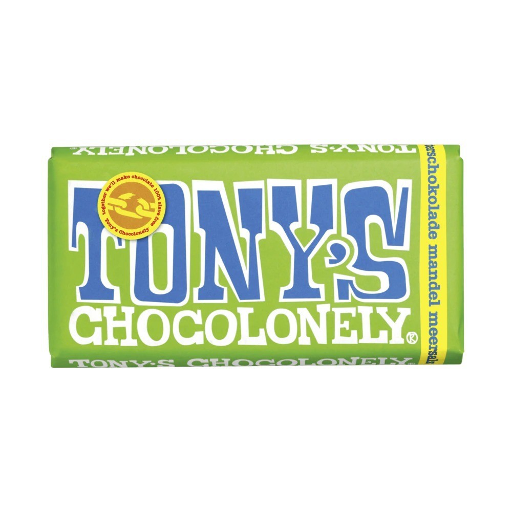 Tony's Chocolonely Dark Chocolate Almond Sea Salt 180g