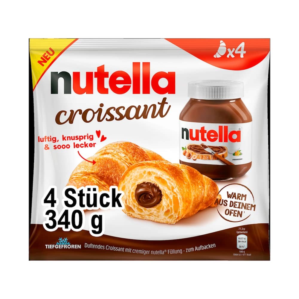 Nutella Croissant 4 x 85 g (340 g)
