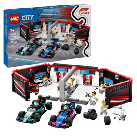 LEGO® City 60444 F1® Garage & Mercedes-AMG & Alpine Cars