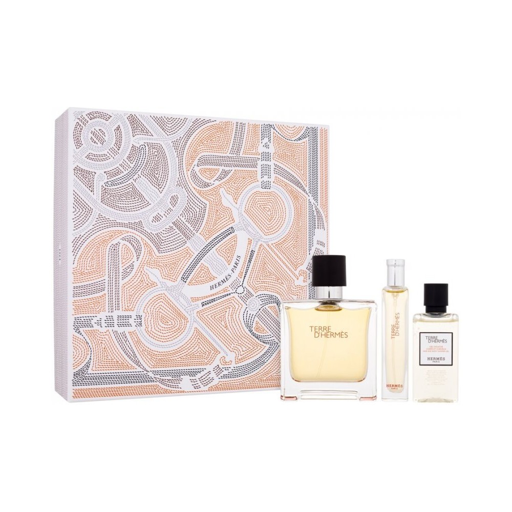 Hermes Terre Parfum 75 ml + 15 ml + Shower Gel