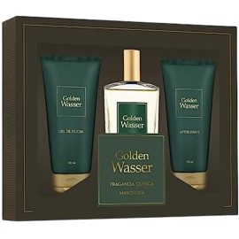 GOLDEN WASSER EDT 150 ML + AFTER SHAVE GEL + SHOWER GEL