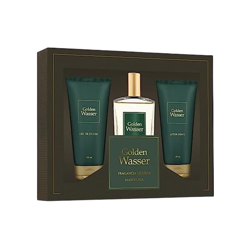 GOLDEN WASSER EDT 150 ML + AFTER SHAVE GEL + SHOWER GEL