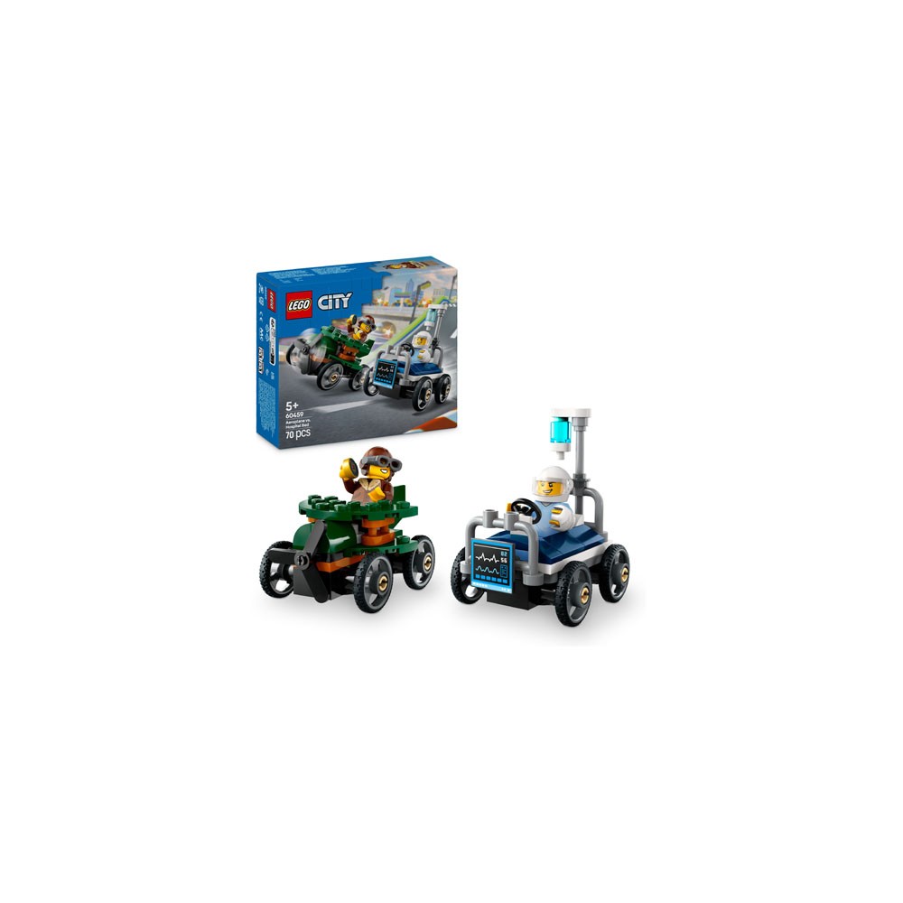 LEGO® City 60459 Airplane vs. Hospital Bed Race Car Pack