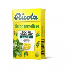 Ricola throat lozenges lemon balm sugar-free 50g