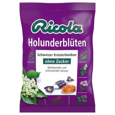 Ricola elderflower sugar-free 75g