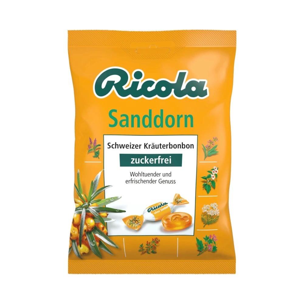 Ricola Sea Buckthorn Sugar Free 75g