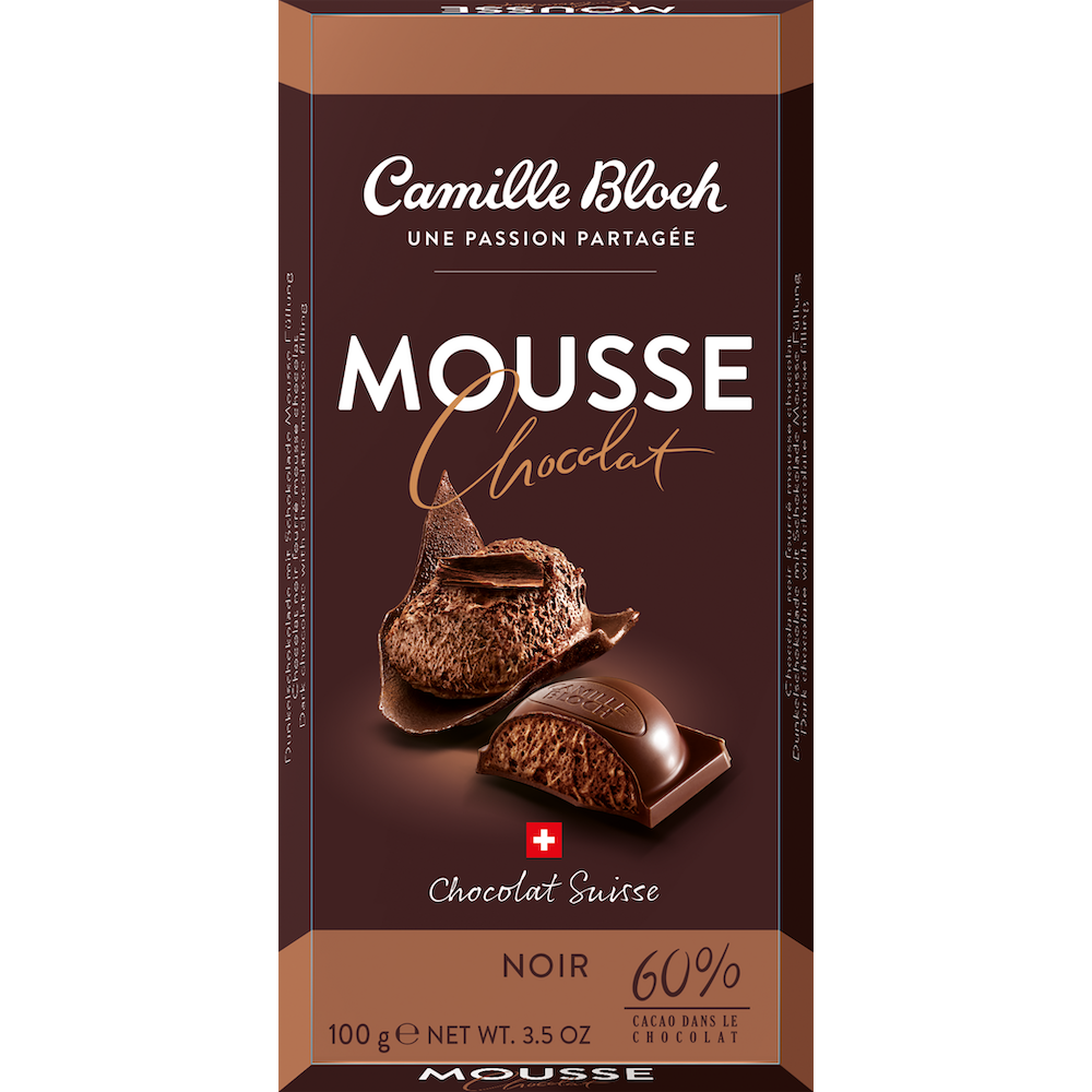 Camille Bloch Mousse Chocolat Noir 60% 100 g (EXP 01/2026)