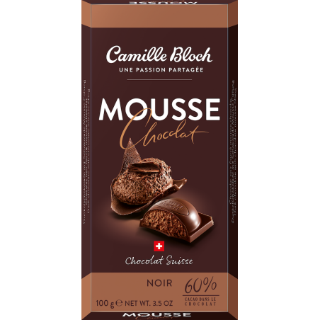 Camille Bloch Mousse Chocolat Noir 60% 100 g (EXP 01/2026)