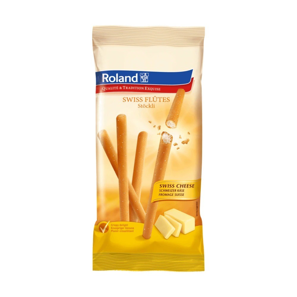 Roland Swiss Flutes Cheese 125g