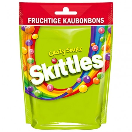 Skittles Crazy Sours chewy candies 160g