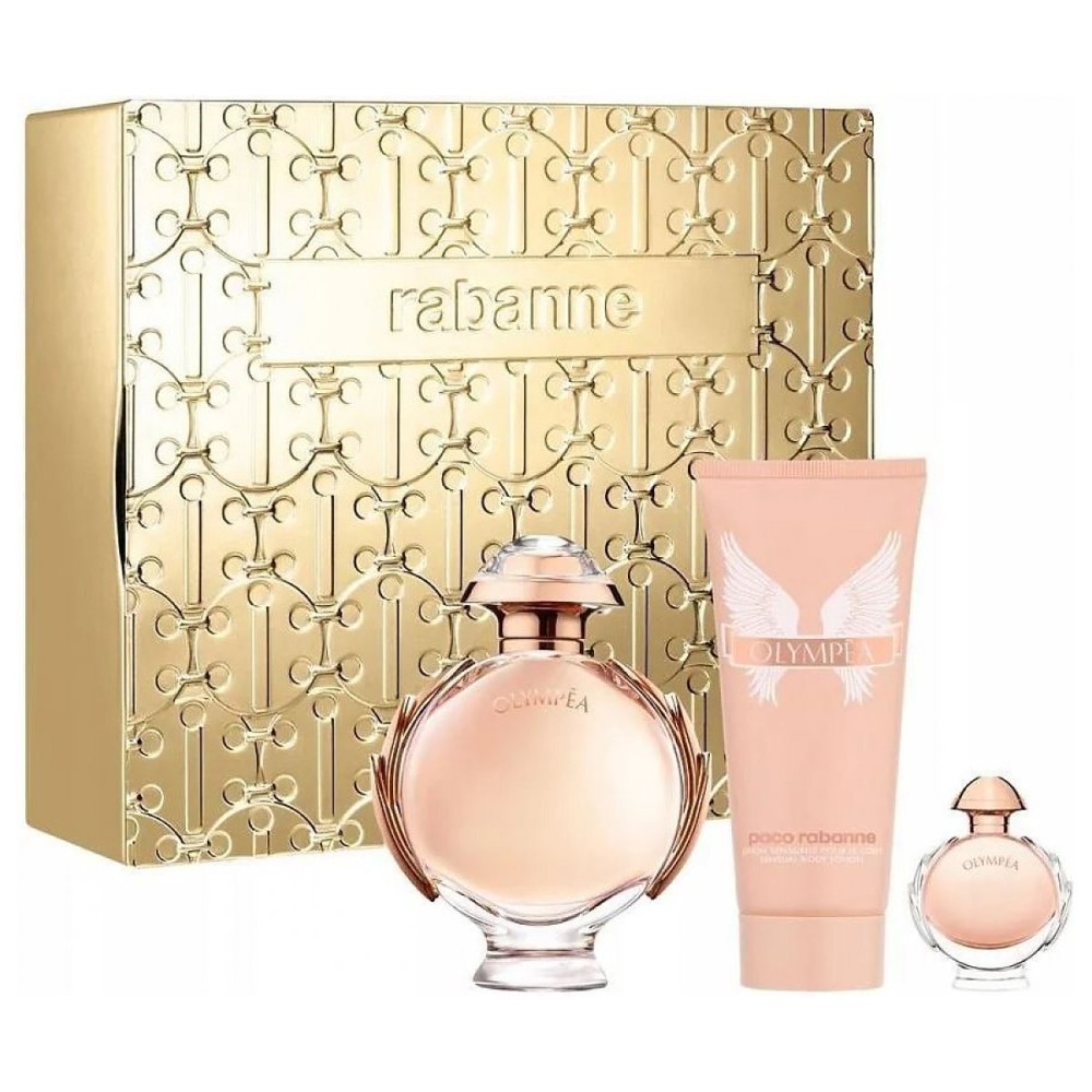 PACO RABANNE OLYMPEA EDP 80 ml + EDP 6 ml + body lotion 100 ml