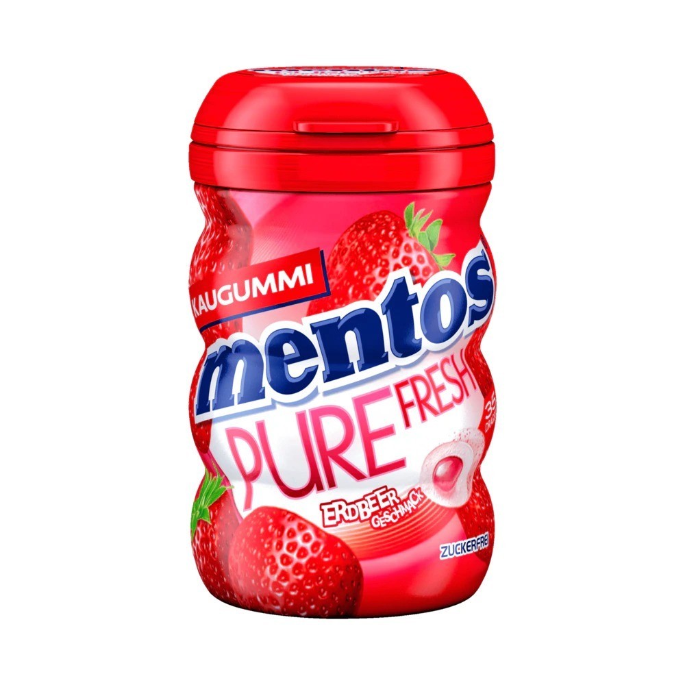 Mentos Gum Pure Fresh Erdbeer 70 g - Superette allemande